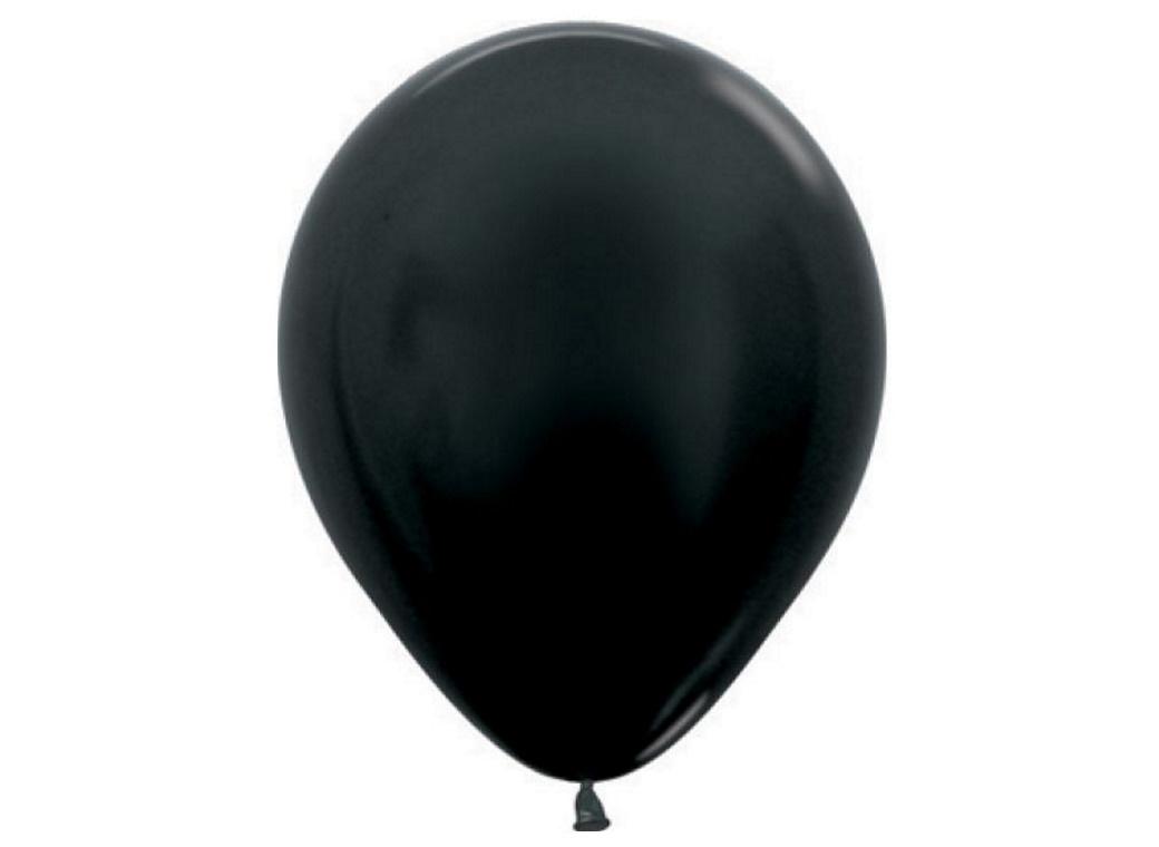 Metallic Black Balloon - Single