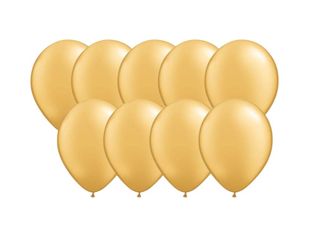 Gold 12cm Balloons 50pk