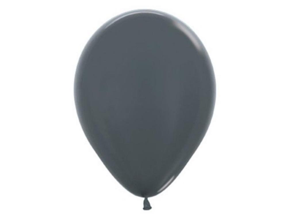 Metallic Graphite Silver Balloon - Single