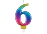 Metallic Rainbow Candle - No. 6