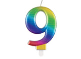 Metallic Rainbow Candle - No. 9