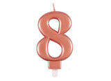 Metallic Rose Gold Candle - No. 8