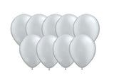 Silver 12cm Balloons 50pk