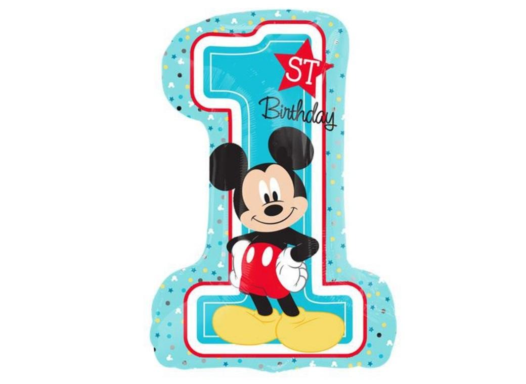 Mickey 1st Birthday SuperShape Foil Balloon