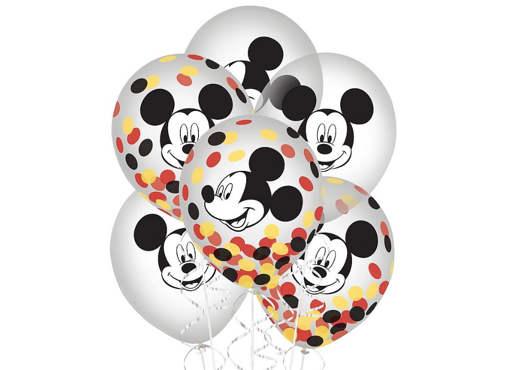 Mickey Mouse Forever Confetti Balloons 6pk