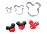 Mickey Mouse Cookie Cutters 3pce Set