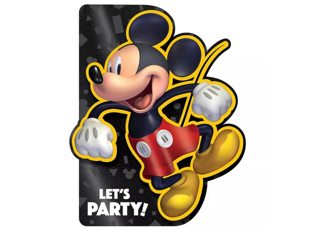 Mickey Mouse Forever Deluxe Invitations 8pk