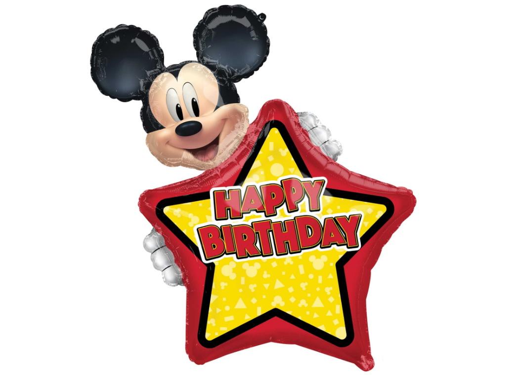 Mickey Mouse Star SuperShape Foil Balloon