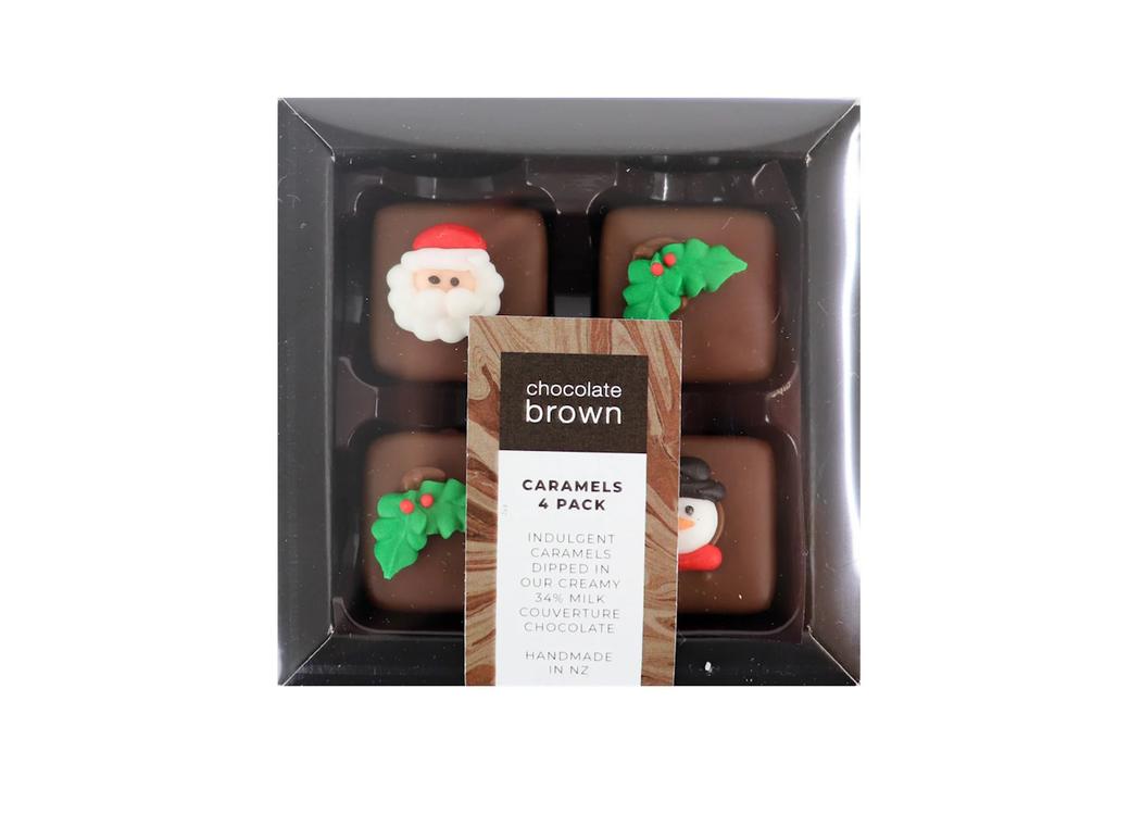 Milk Chocolate Caramels - Christmas Decs 4pk