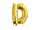 Mini Gold Foil Balloon - Letter D