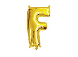 Mini Gold Foil Balloon - Letter F