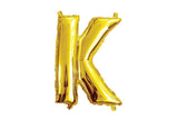 Mini Gold Foil Balloon - Letter K