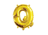 Mini Gold Foil Balloon - Letter Q