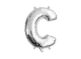 Mini Silver Foil Balloon - Letter C