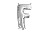 Mini Silver Foil Balloon - Letter F