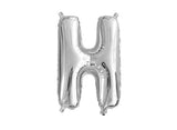 Mini Silver Foil Balloon - Letter H