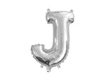 Mini Silver Foil Balloon - Letter J