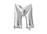 Mini Silver Foil Balloon - Letter M