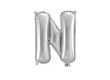 Mini Silver Foil Balloon - Letter N