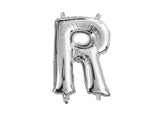 Mini Silver Foil Balloon - Letter R