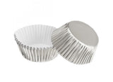 Silver Foil Mini Cupcake Cases 75pk