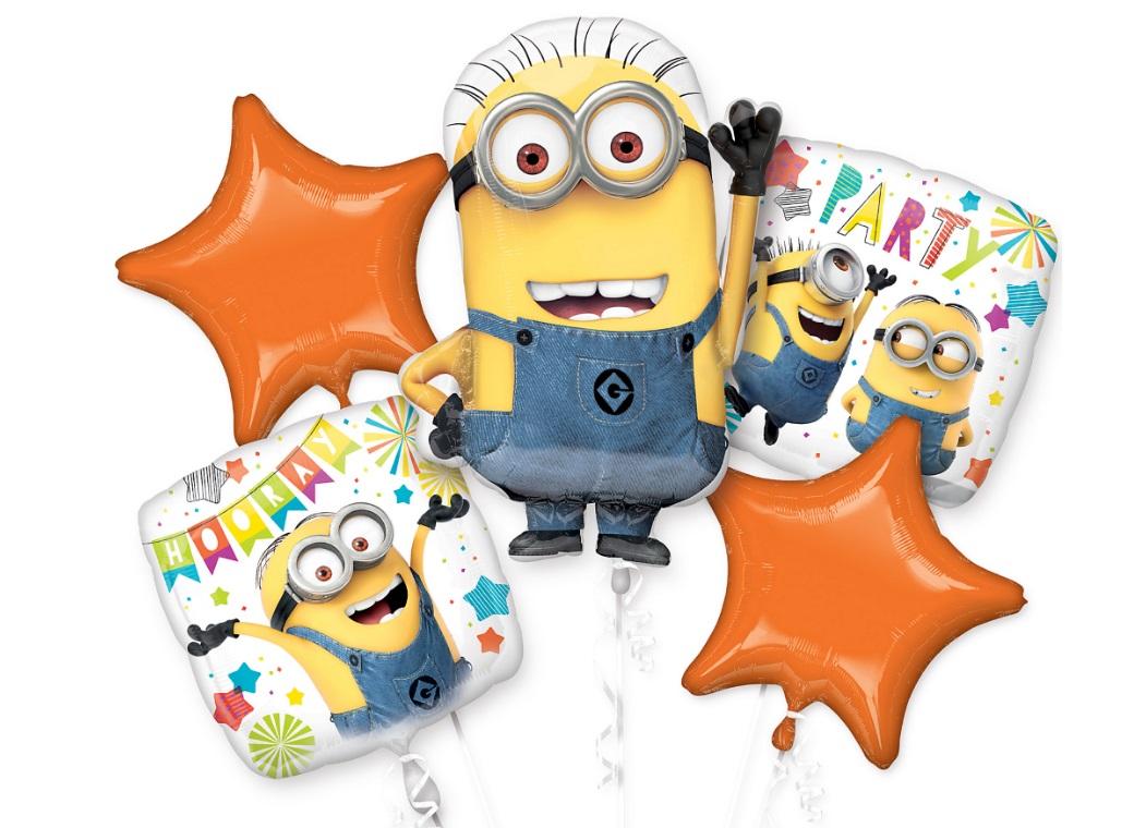 Minions Foil Balloon Bouquet