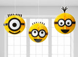 Minions Hanging Honeycomb Decorations