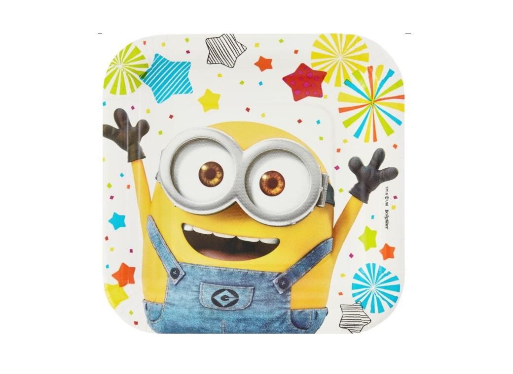 Minions Made Lunch Plates 8pk