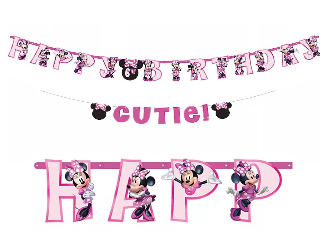 Minnie Add An Age Banner & Garland