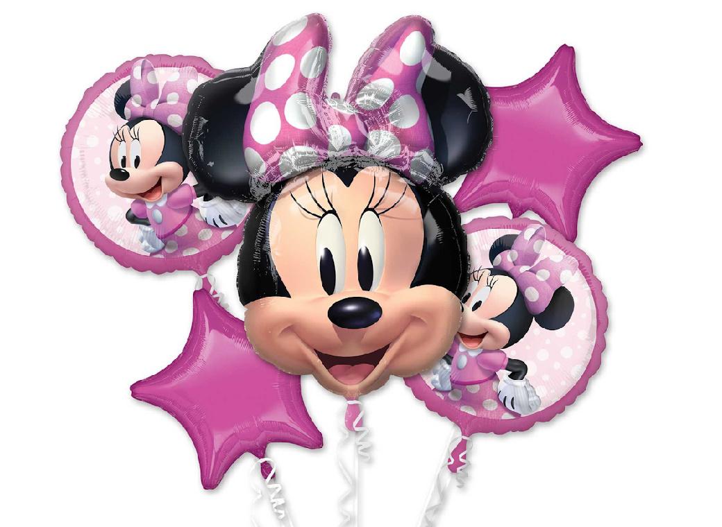 Minnie Mouse Foil Balloon Bouquet