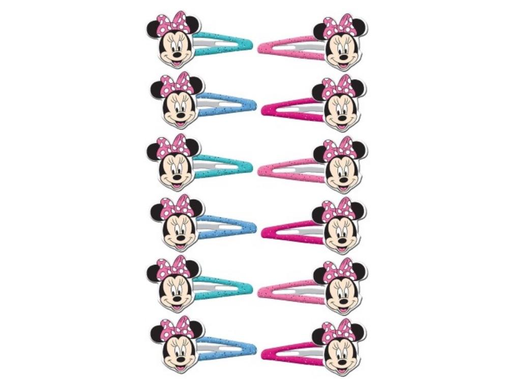 Minnie Mouse Hair Clips 12pk