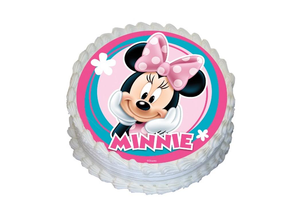 Edible Icing Image - Minnie Mouse Round