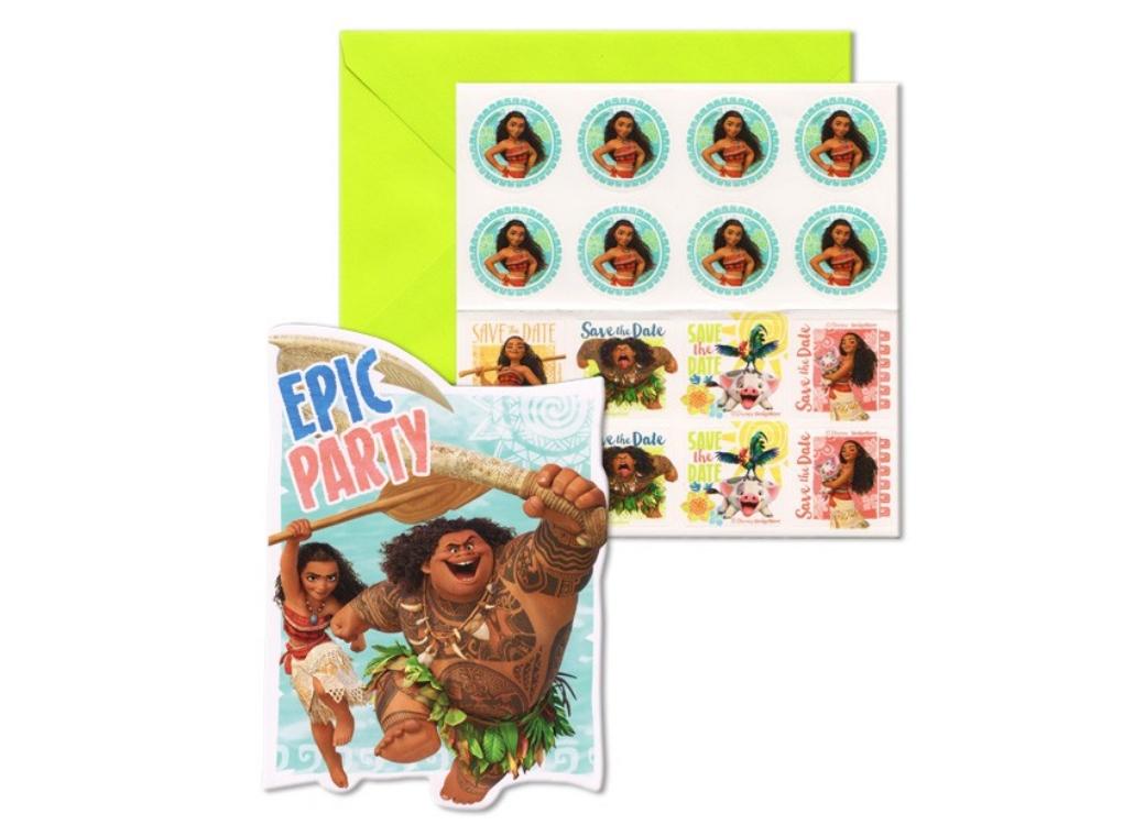 Moana Party Invites - 8pk