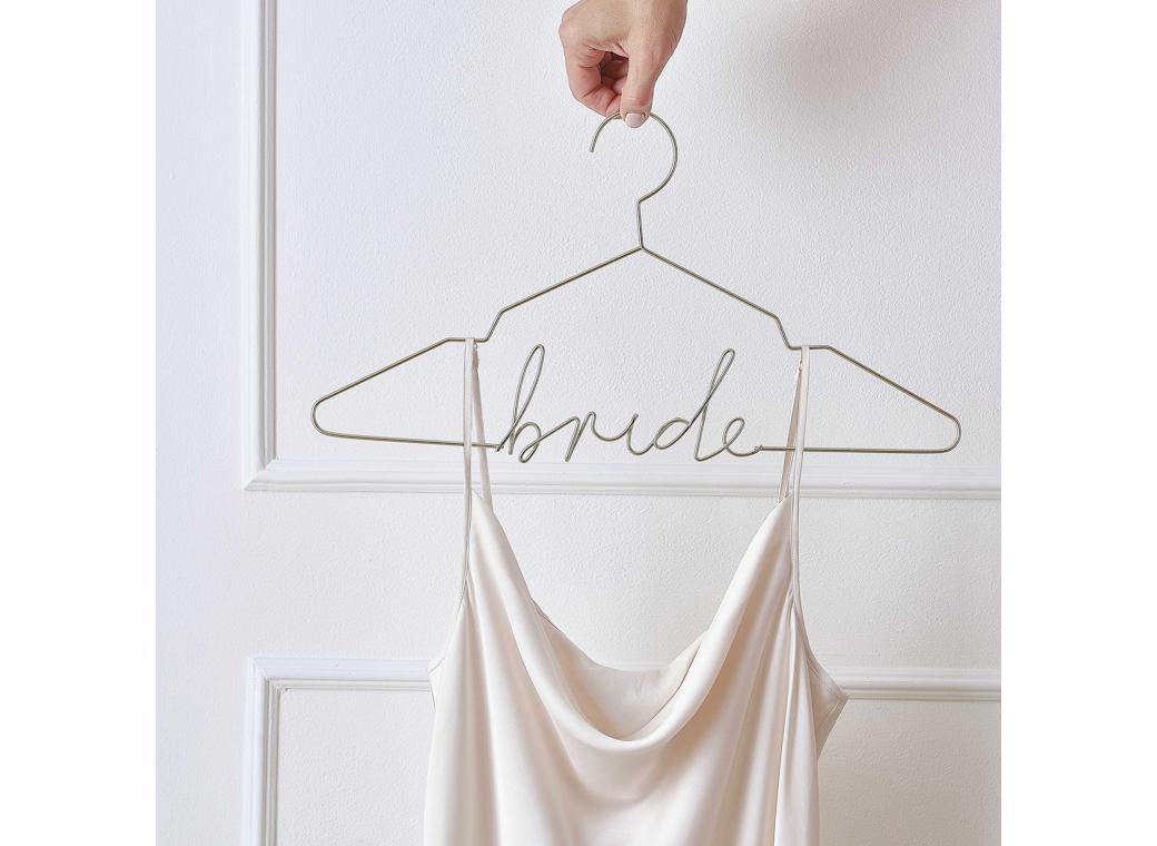 Modern Luxe Gold Bride Hanger