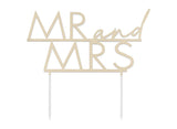 Modern Luxe Mr & Mrs Cake Topper