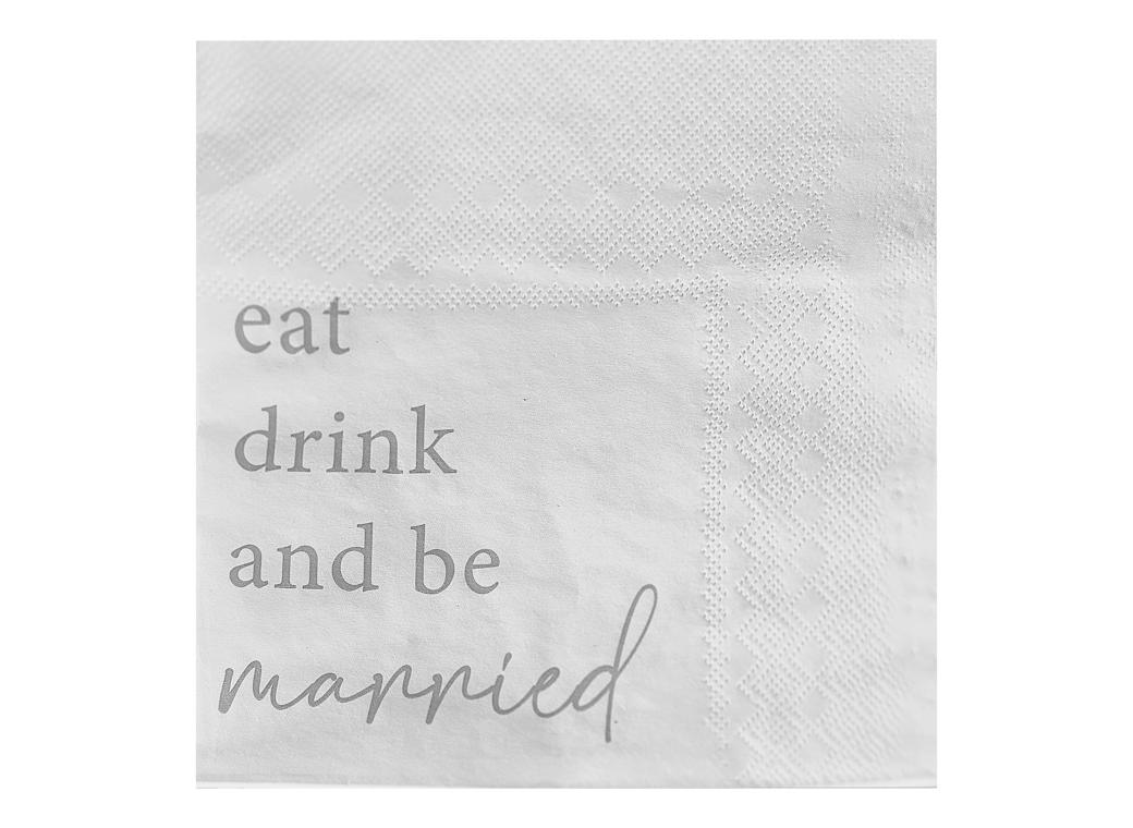 Modern Luxe Wedding Napkins 16pk