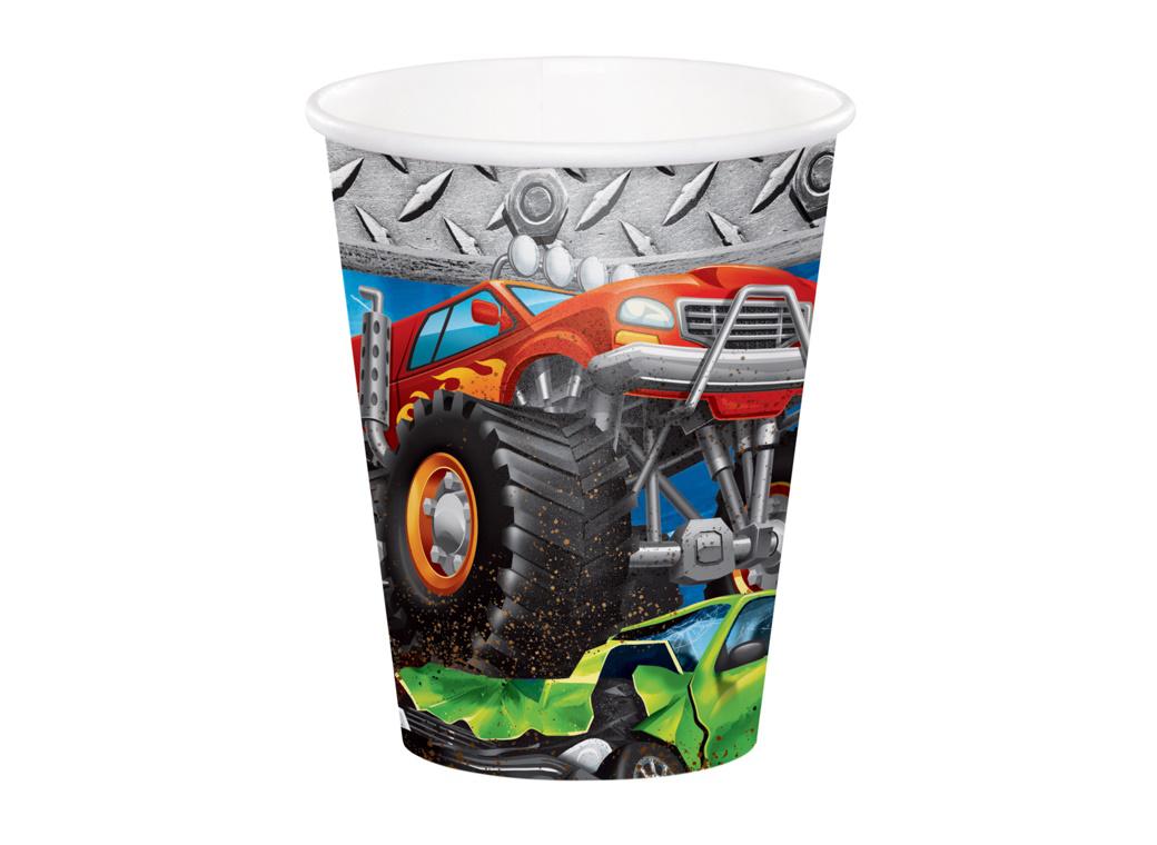 Monster Truck Cups 8pk