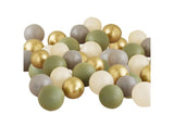 Gold, Olive, Grey & Nude Mosaic Balloons 40pk