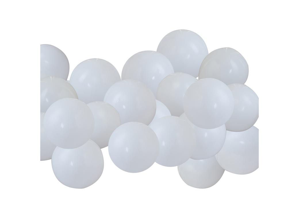 White Mosaic Balloons 40pk