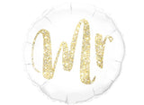 Gold Glitter Mr Foil Balloon