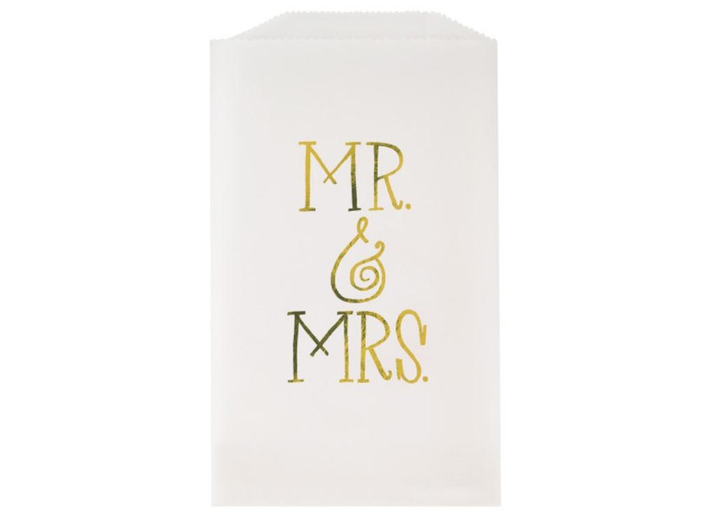 Mr & Mrs Glassine Treat Bags 8pk