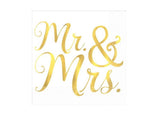 Mr & Mrs Beverage Napkins 16pk