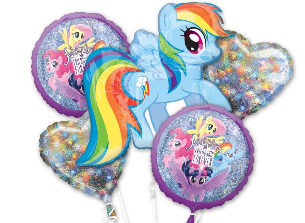 My Little Pony Foil Balloon Bouquet