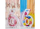 Number 6 Balloon Mosaic Stand