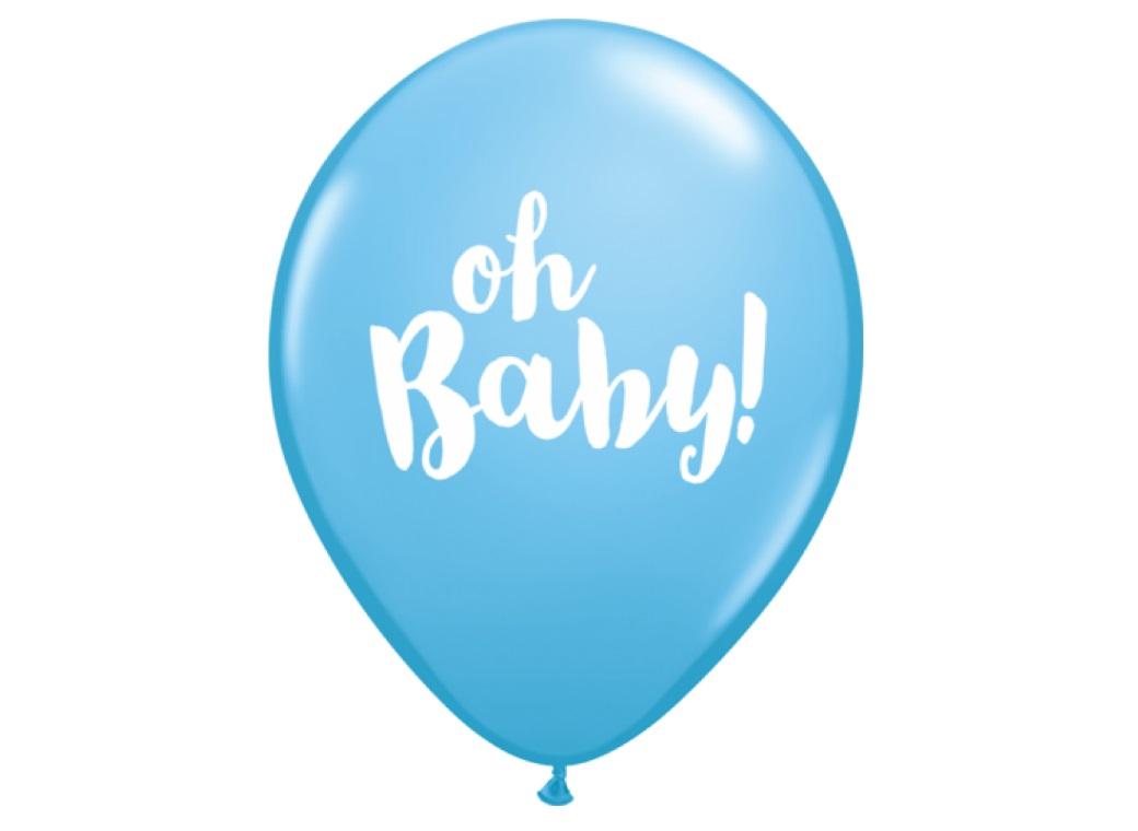 Oh Baby Balloon - Pale Blue