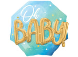 Oh Baby Boy 3D Foil Balloon