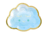 Oh Baby Boy Cloud Shaped Plates 8pk