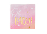 Oh Baby Girl Beverage Napkins 16pk