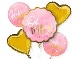 Oh Baby Girl Foil Balloon Bouquet