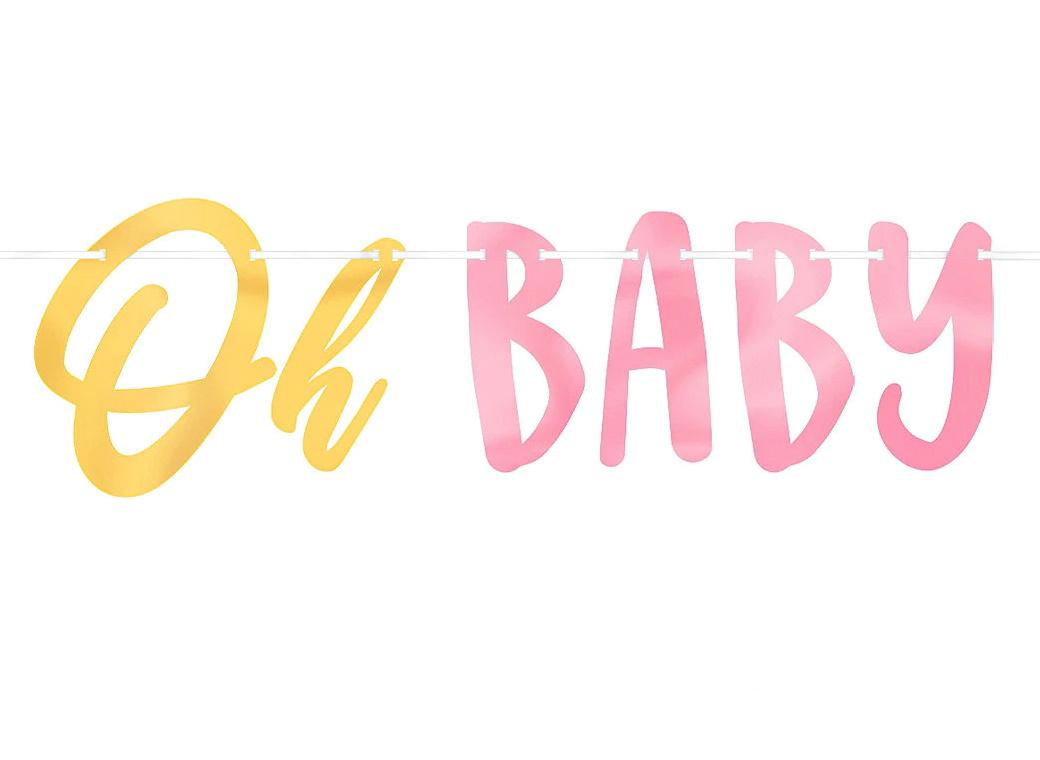 Oh Baby Girl Letter Banner